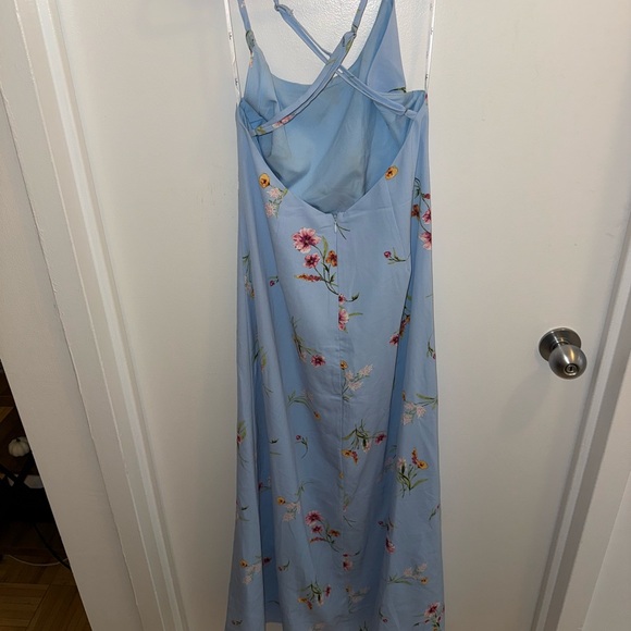 Lulus Size L Blue Floral Dress - Picture 3 of 4